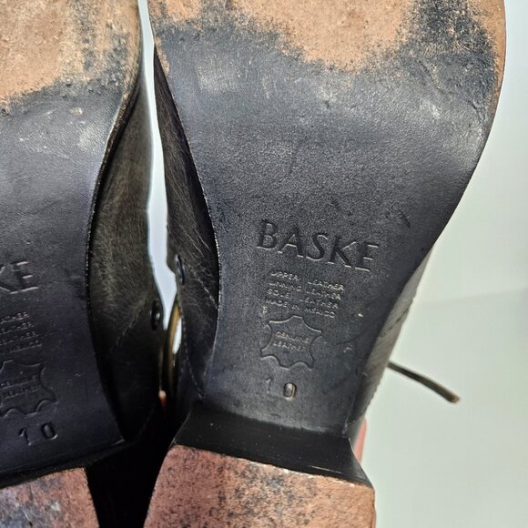 Baske California Brown Leather Fury Open Toe Booties - Picture 11 of 12